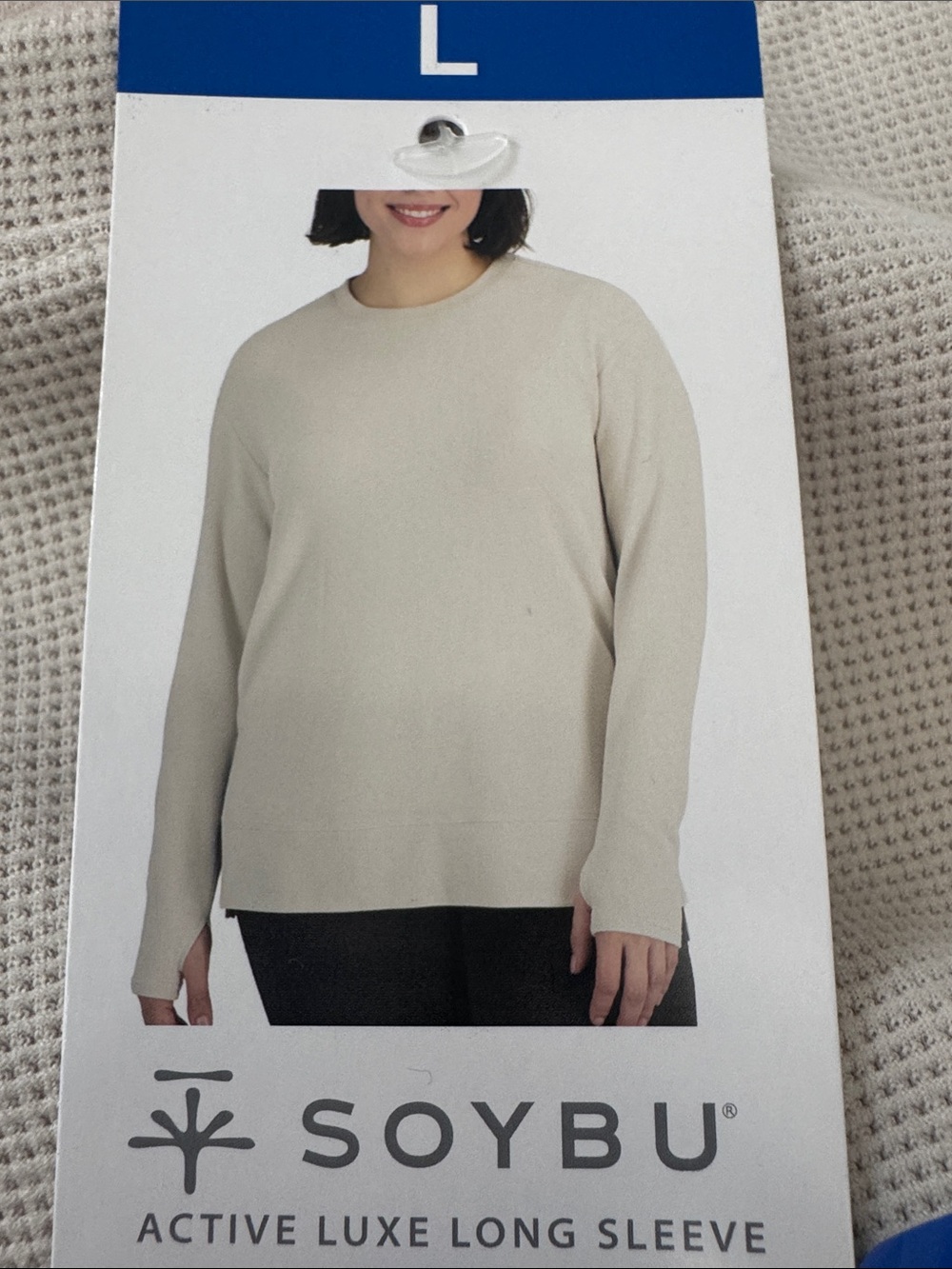 Soybu Cream Crewneck Long Sleeve Sweater